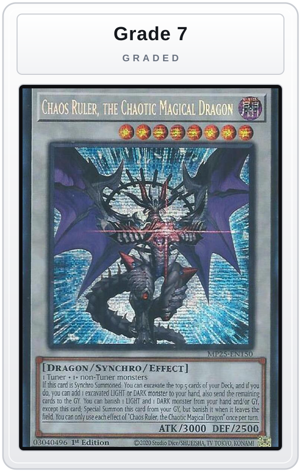 Graded - Chaos Ruler, the Chaotic Magical Dragon — Grade 7 graded overlay