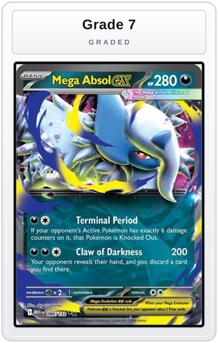 Graded - Mega Absol ex - 086/132 — Grade 7 graded overlay