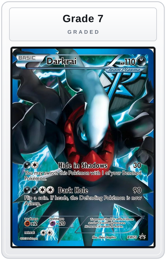Graded - Darkrai (Team Plasma) - BW73 — Grade 7 graded overlay