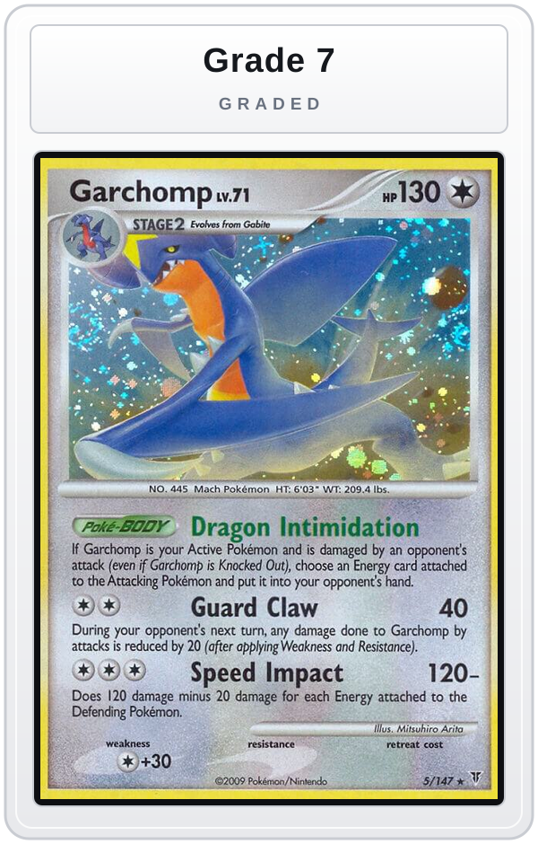 Graded - Garchomp — Grade 7 graded overlay