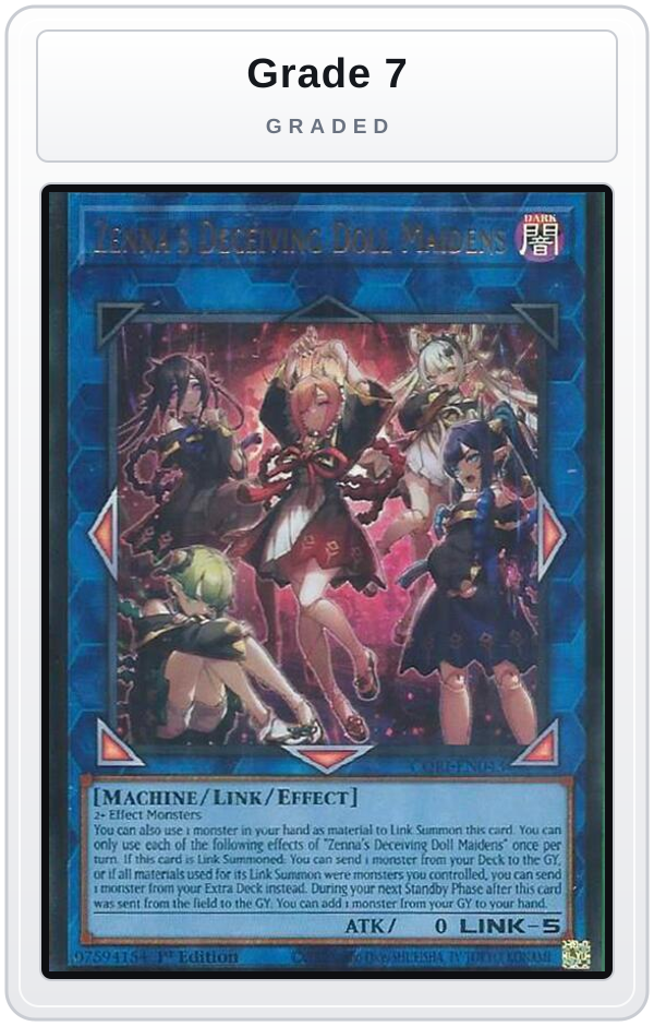 Graded - Zenna's Deceiving Doll Maidens — Grade 7 graded overlay