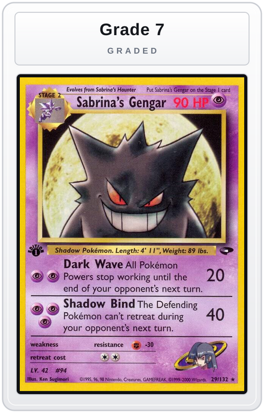 Graded - Sabrina's Gengar — Grade 7 graded overlay
