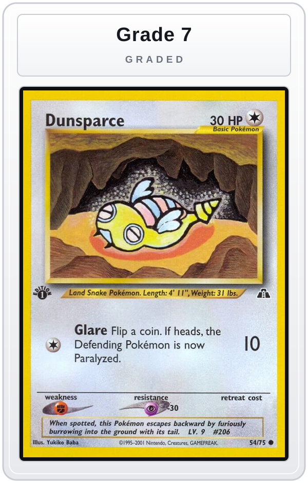 Graded - Dunsparce — Grade 7 graded overlay