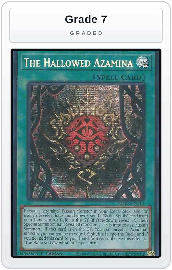 Graded - The Hallowed Azamina — Grade 7 graded overlay