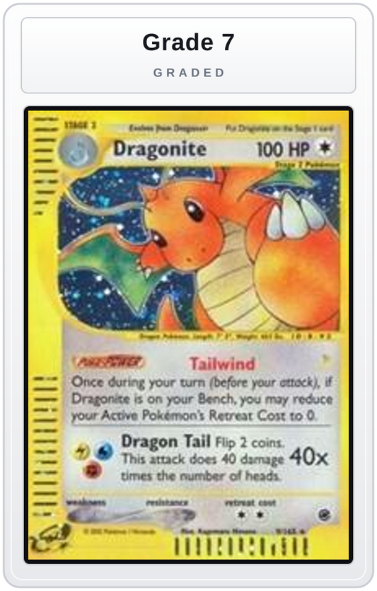 Graded - Dragonite (9) — Grade 7 graded overlay