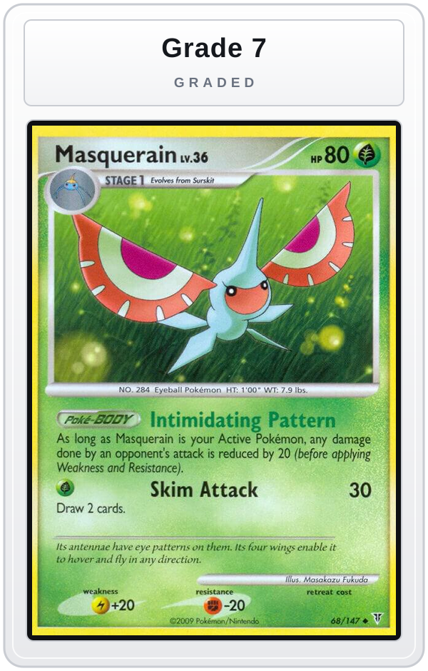 Graded - Masquerain — Grade 7 graded overlay