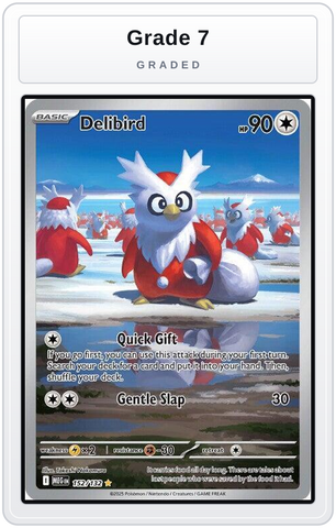 Graded - Delibird - 152/132 — Grade 7 graded overlay
