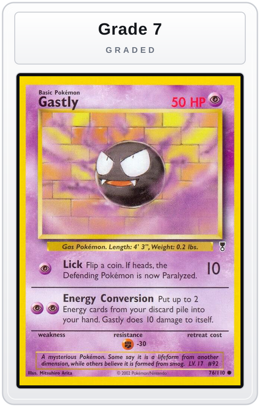 Graded - Gastly — Grade 7 graded overlay