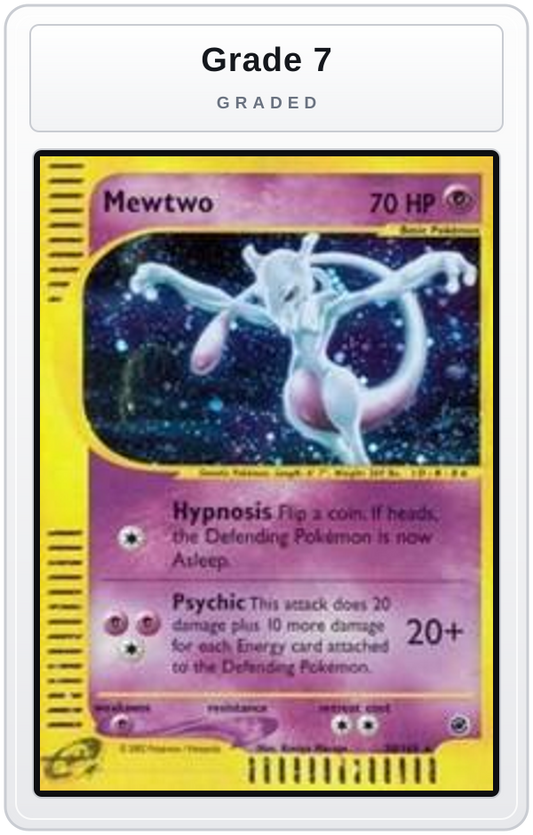 Graded - Mewtwo (20) — Grade 7 graded overlay