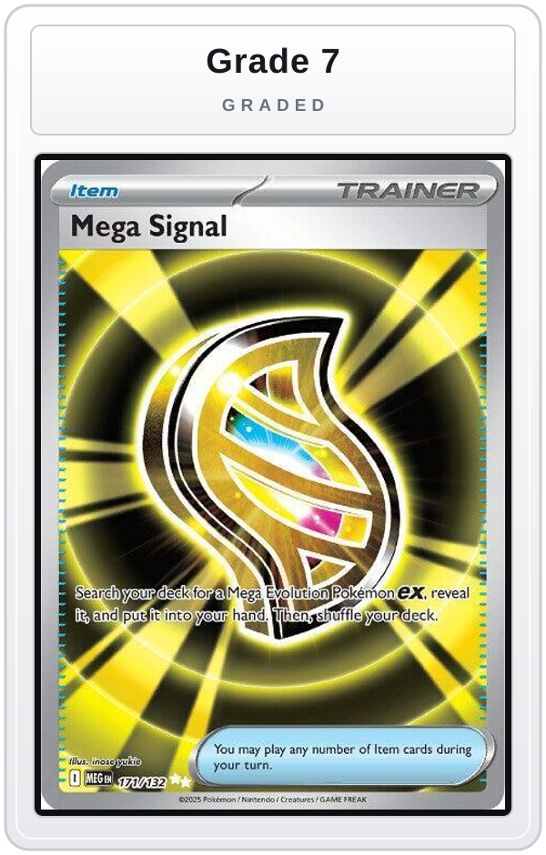 Graded - Mega Signal - 171/132 — Grade 7 graded overlay
