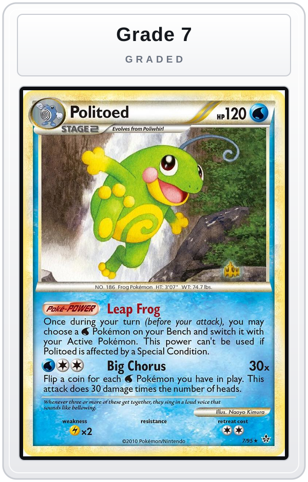 Graded - Politoed — Grade 7 graded overlay