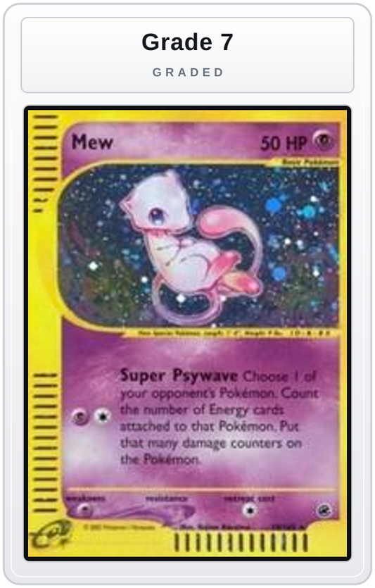 Graded - Mew (19) — Grade 7 graded overlay