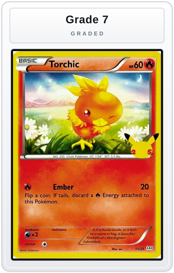 Graded - Torchic - 11/25 — Grade 7 graded overlay