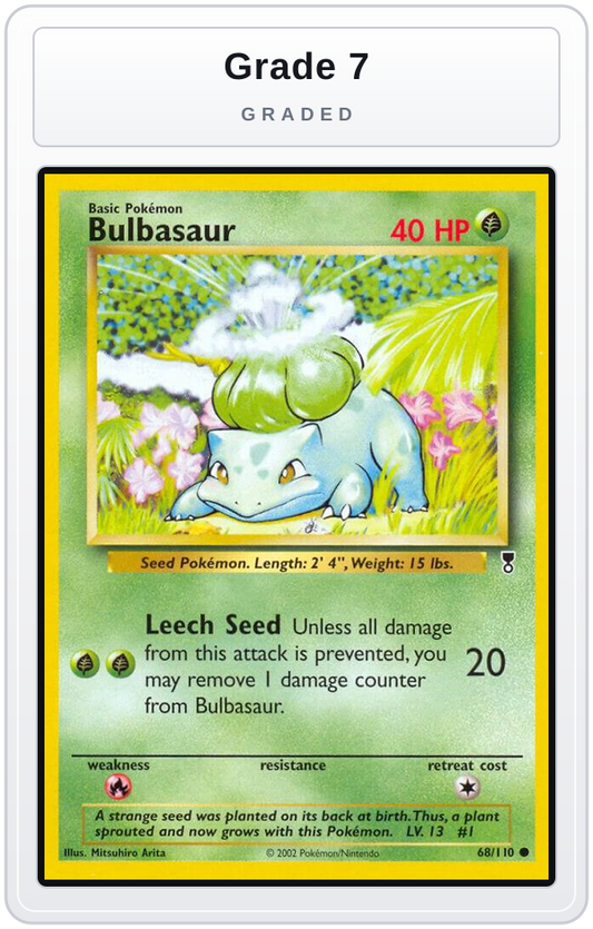 Graded - Bulbasaur — Grade 7 graded overlay