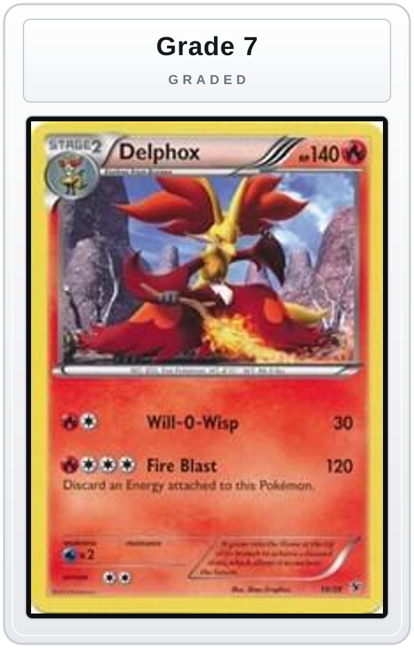 Graded - Delphox — Grade 7 graded overlay