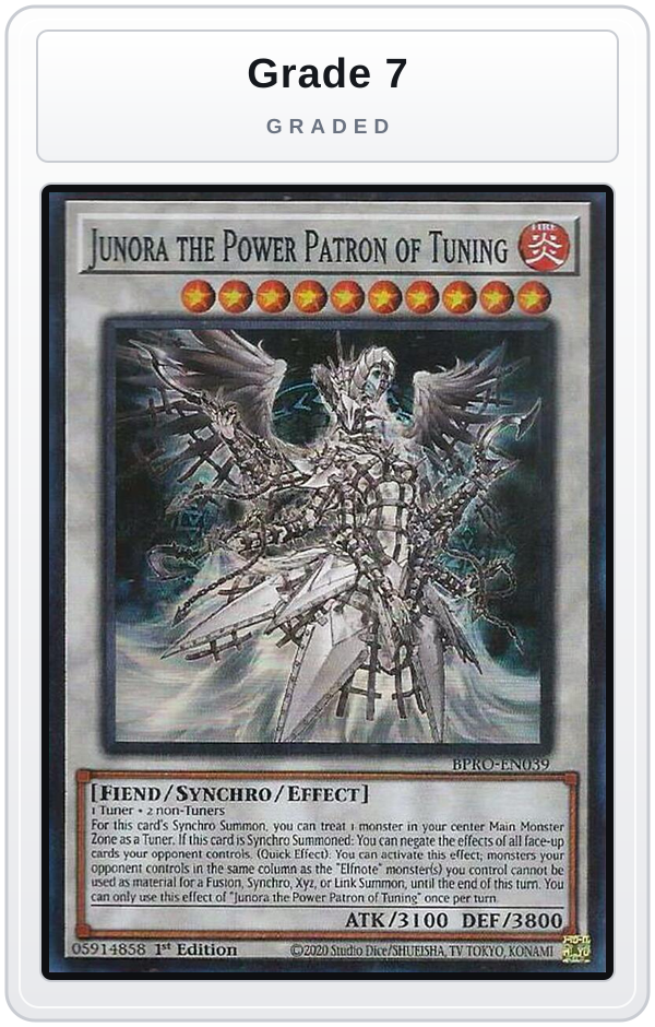 Graded - Junora the Power Patron of Tuning — Grade 7 graded overlay
