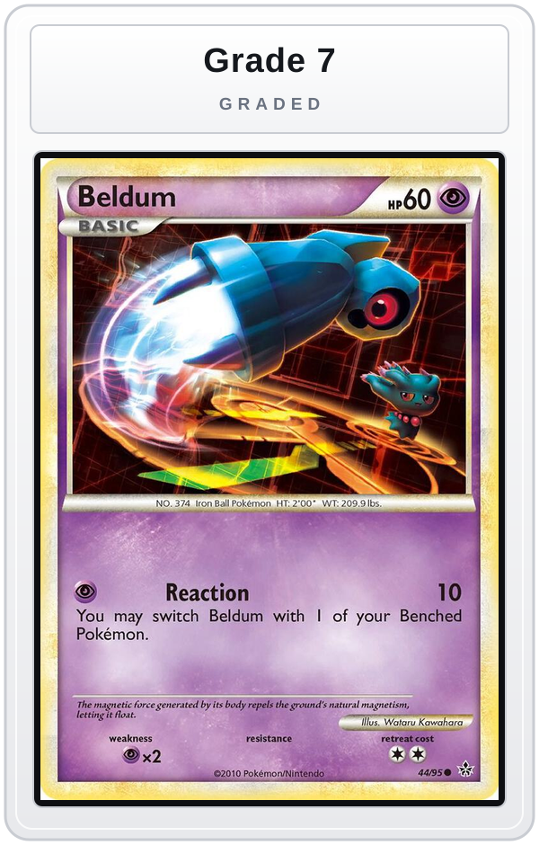 Graded - Beldum — Grade 7 graded overlay