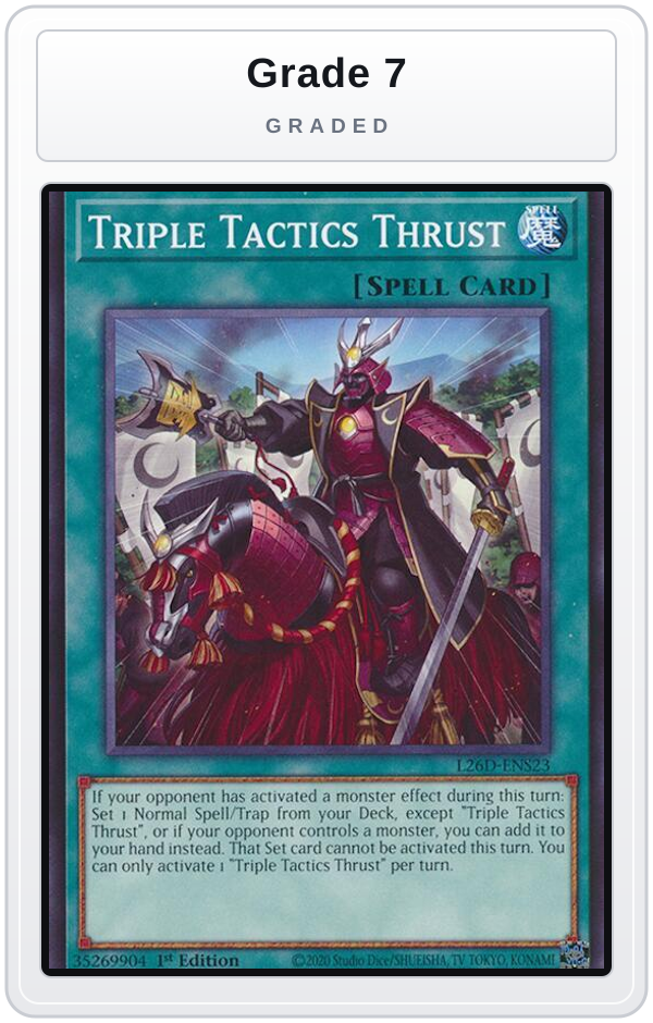 Graded - Triple Tactics Thrust — Grade 7 graded overlay