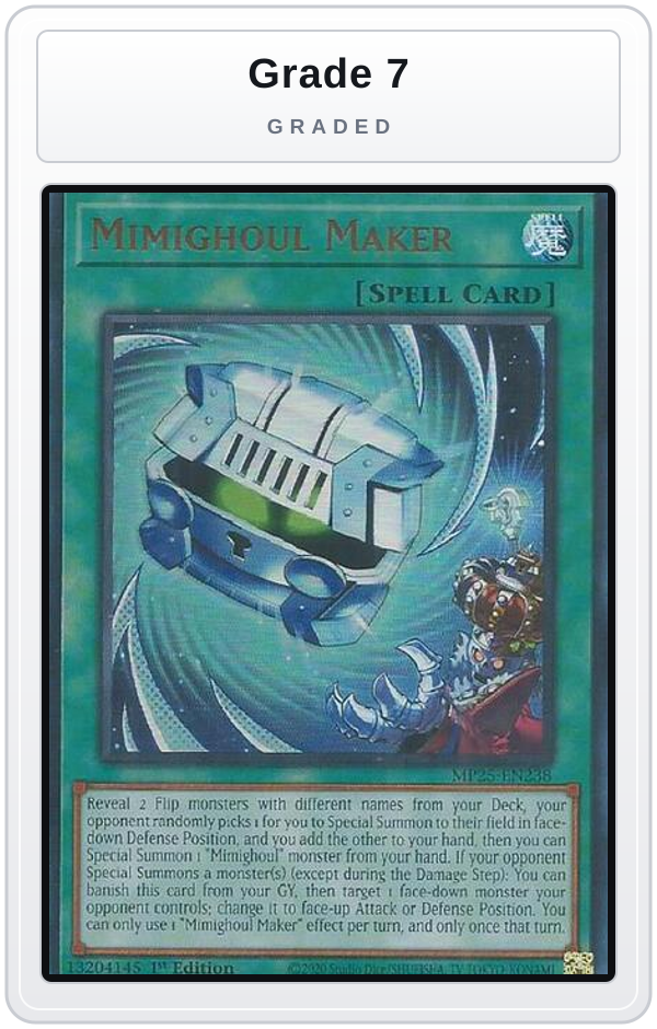 Graded - Mimighoul Maker — Grade 7 graded overlay