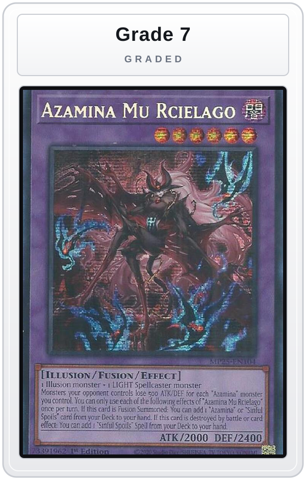 Graded - Azamina Mu Rcielago — Grade 7 graded overlay