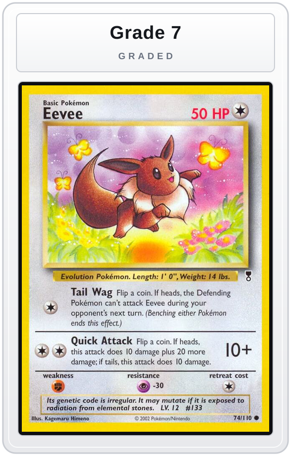 Graded - Eevee — Grade 7 graded overlay