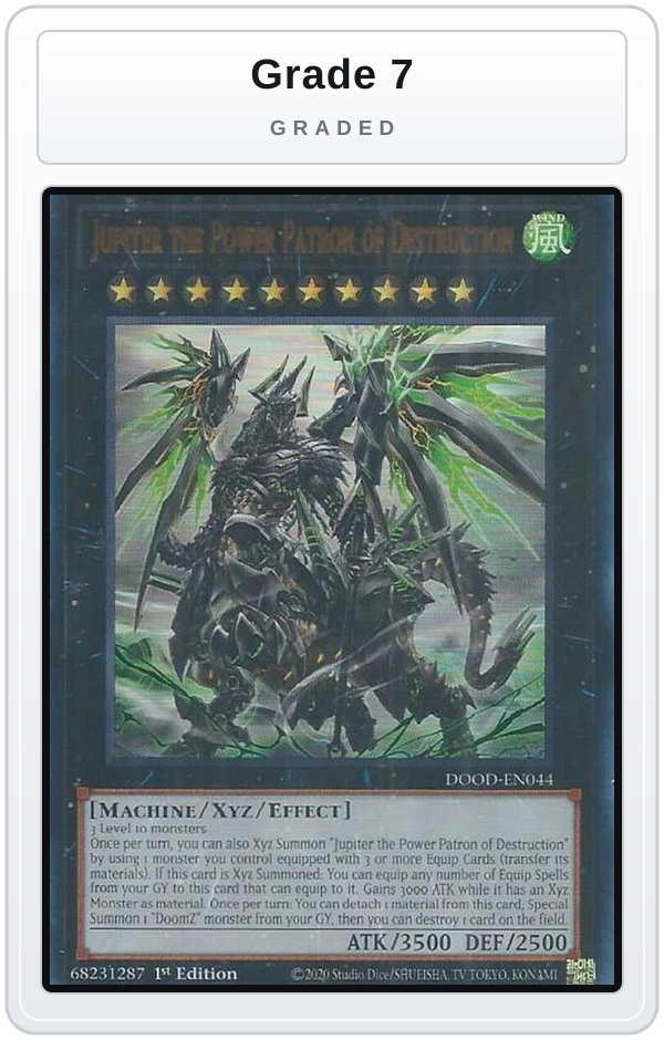 Graded - Jupiter the Power Patron of Destruction — Grade 7 graded overlay