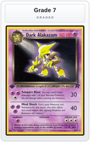 Graded - Dark Alakazam (18) — Grade 7 graded overlay