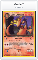 Graded - Dark Charizard (21) — Grade 7 graded overlay