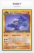 Graded - Dark Machamp (27) — Grade 7 graded overlay