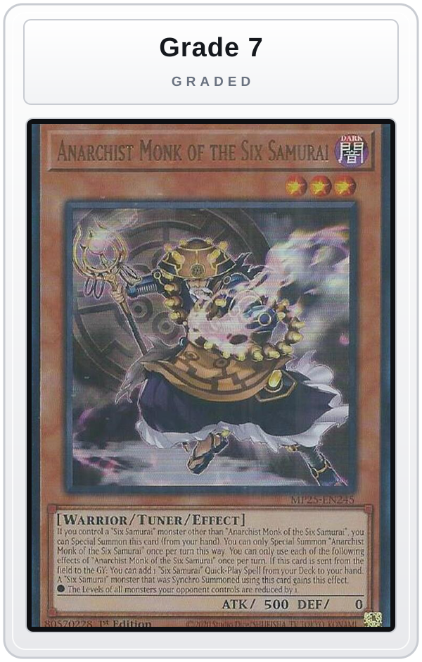 Graded - Anarchist Monk of the Six Samurai — Grade 7 graded overlay