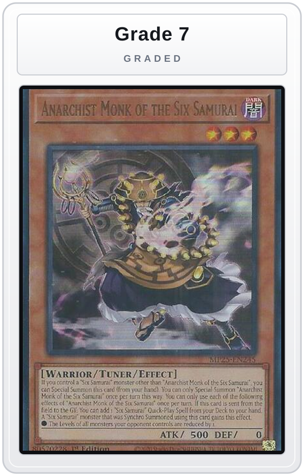 Graded - Anarchist Monk of the Six Samurai — Grade 7 graded overlay