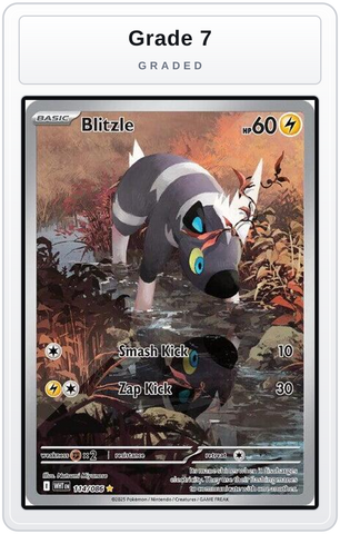 Graded - Blitzle - 114/086 — Grade 7 graded overlay