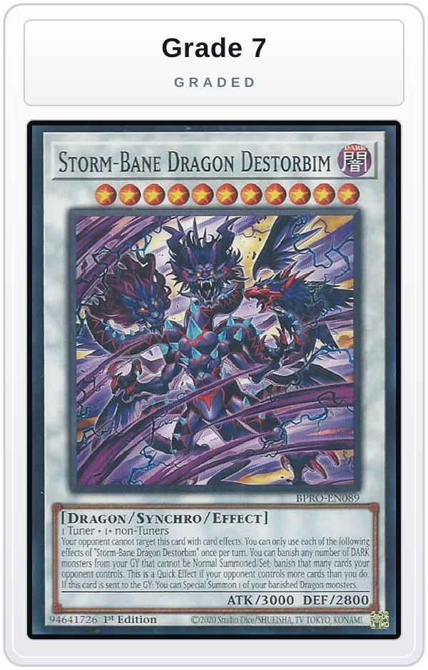 Graded - Storm-Bane Dragon Destorbim — Grade 7 graded overlay