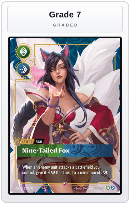 Graded - Ahri - Nine-Tailed Fox — Grade 7 graded overlay