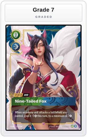 Graded - Ahri - Nine-Tailed Fox — Grade 7 graded overlay