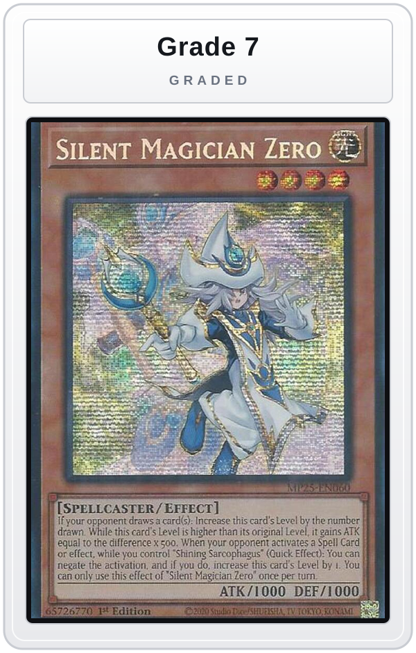 Graded - Silent Magician Zero — Grade 7 graded overlay