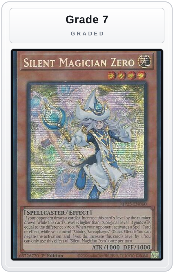 Graded - Silent Magician Zero — Grade 7 graded overlay