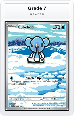 Graded - Cubchoo - 109/086 — Grade 7 graded overlay