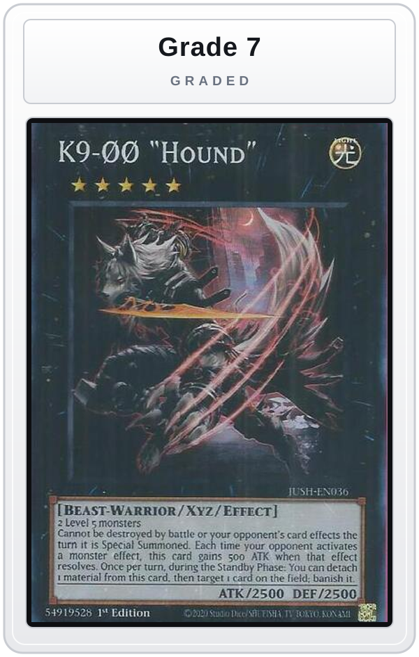 Graded - K9-00 "Hound" (Super Rare) — Grade 7 graded overlay
