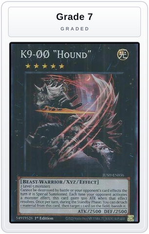 Graded - K9-00 "Hound" (Super Rare) — Grade 7 graded overlay