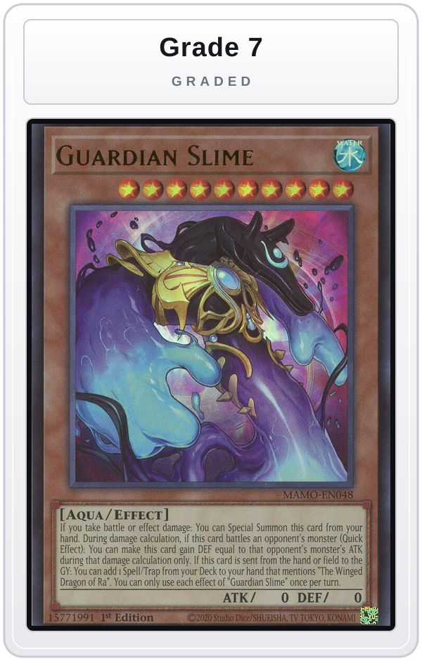 Graded - Guardian Slime — Grade 7 graded overlay