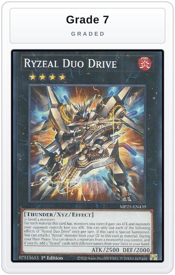 Graded - Ryzeal Duo Drive — Grade 7 graded overlay