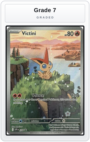 Graded - Victini - 208 — Grade 7 graded overlay