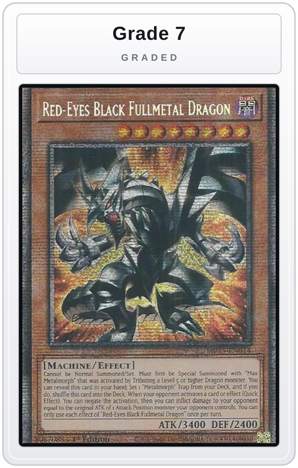 Graded - Red-Eyes Black Fullmetal Dragon — Grade 7 graded overlay