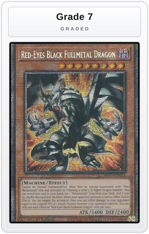 Graded - Red-Eyes Black Fullmetal Dragon — Grade 7 graded overlay