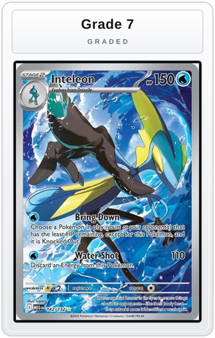 Graded - Inteleon - 142/132 — Grade 7 graded overlay