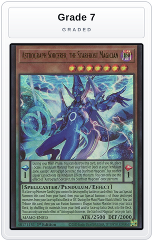 Graded - Astrograph Sorcerer, the Starfrost Magician — Grade 7 graded overlay