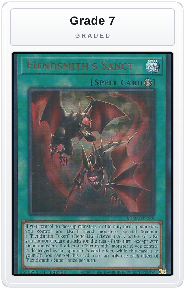 Graded - Fiendsmith's Sanct — Grade 7 graded overlay