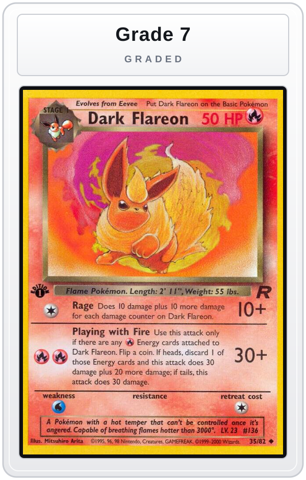 Graded - Dark Flareon — Grade 7 graded overlay
