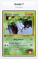 Graded - Brock's Zubat (74) — Grade 7 graded overlay